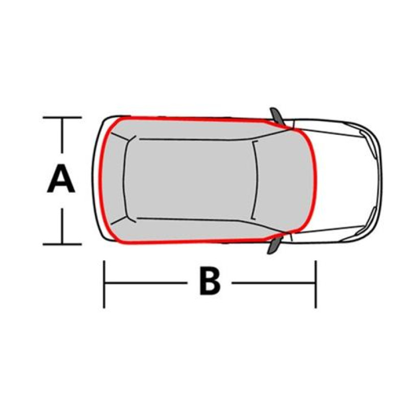 20115 Telo copri tetto cristalli per Citroen DS5 12/11> antighiaccio anti UV